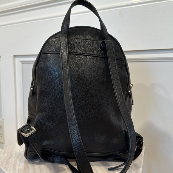 Michael Kors Rhea Pebbled Leather & Australian Shearling Multi Compart. Backpack - Picture 8 of 17